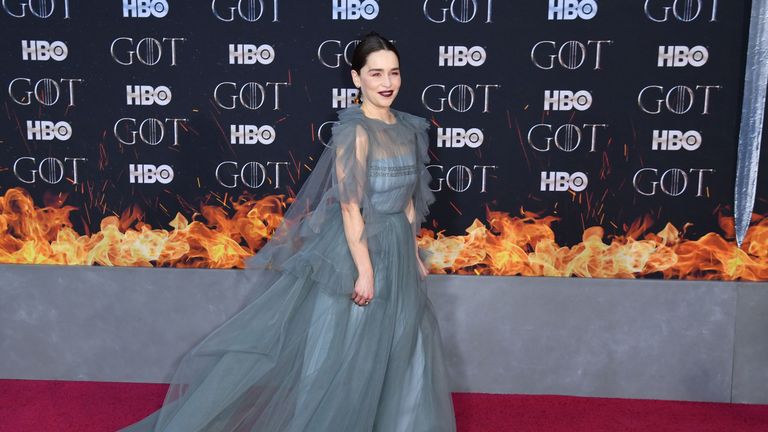 Emilia Clarke, who plays  Daenerys Targaryen