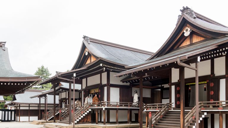 Emperor Akihito attending the abdication ceremony at the Imperial Palace in Tokyo