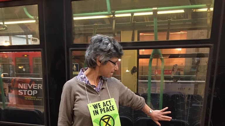 Protests at Canary Wharf. Pic: Extinction Rebellion