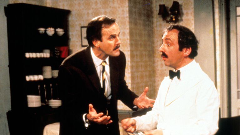 Basil Fawlty and Manuel