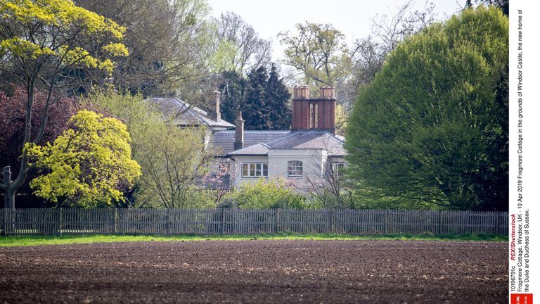 Frogmore Cottage in the grounds of Windsor Castle, the new home of the Duke and Duchess of Sussex