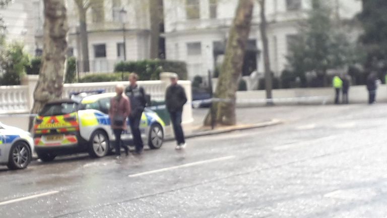 Police at the scene at Holland Park. Image: Roni Greenfield