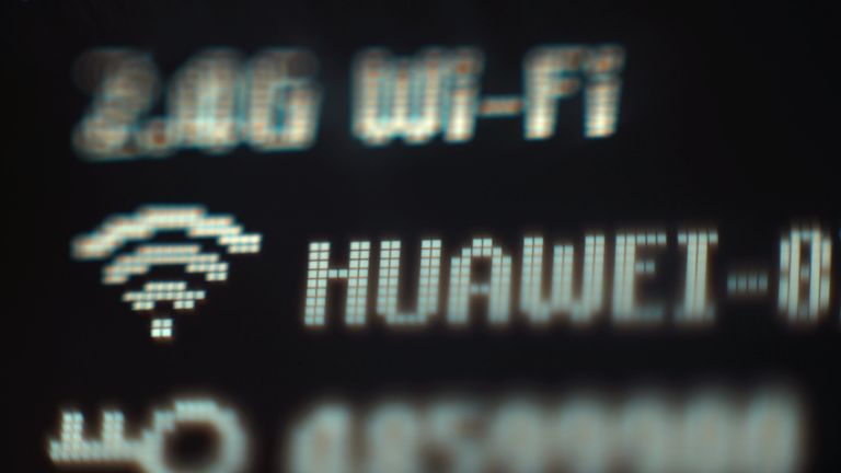 The electronic display on a Huawei mobile wifi device, in London. PRESS ASSOCIATION Photo. Picture date: Thursday April 25, 2019. Photo credit should read: Yui Mok/PA Wire
