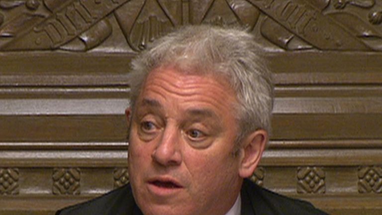 John Bercow announces results of indicative votes on Brexit