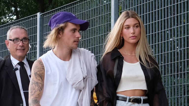 Hailey Bieber reveals first pictures of her unusual wedding dress, Ents &  Arts News