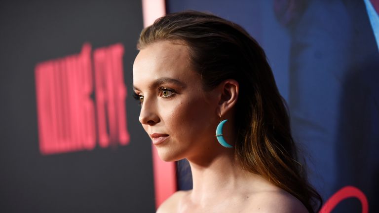 Jodie Comer plays psychopathic assassin Villanelle in the hit series