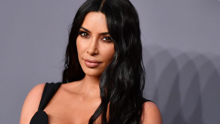 Kim Kardashian West arrives to attend the amfAR Gala New York at Cipriani Wall Street in New York City on February 6, 2019