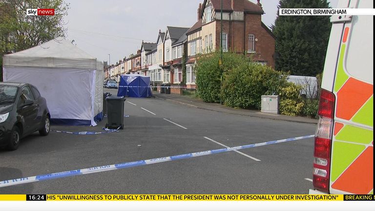 The shooting happened on Church Road, Erdington