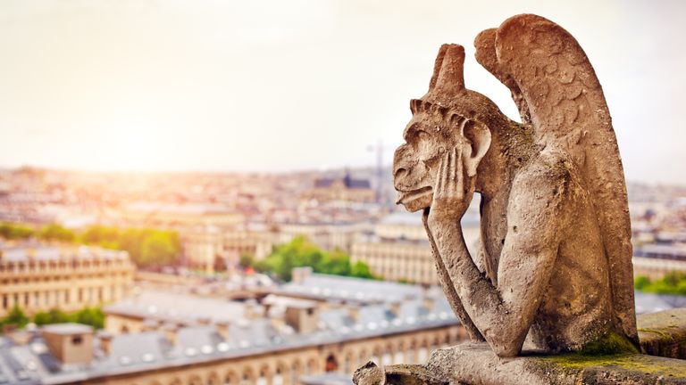 The cathedral was also famous for the fascinating gargoyles it featured