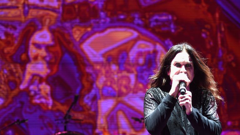 Ozzy Osbourne at San Manuel Amphitheater on September 24, 2016 in Los Angeles, California.