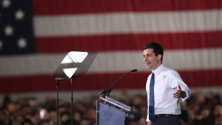 Pete Buttigieg told supporters it is &#39;time to walk away from the politics of the past&#39;