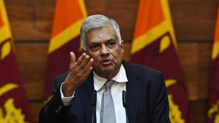 Sri Lankan PM Ranil Wickremesinghe