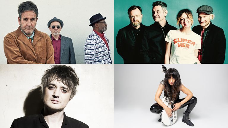 Clockwise from top left: The Specials, Sleeper, KT Tunstall, Pete Doherty