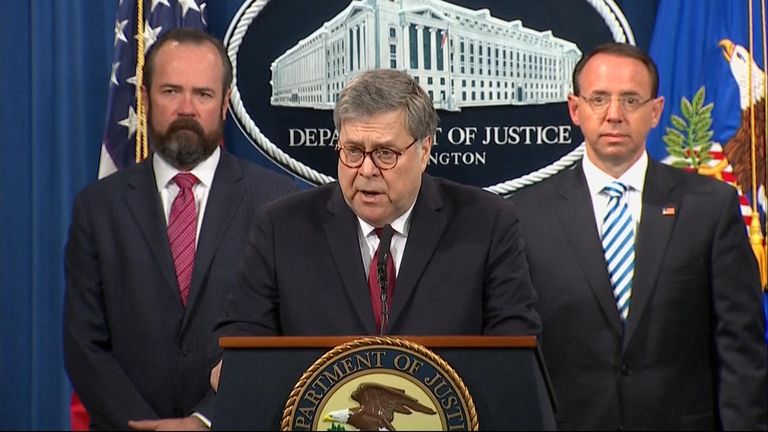 Mr Barr said the Trump campaign did not assist the Russian interference
