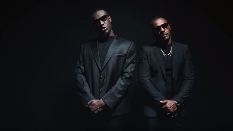 Stormzy's video for Vossi Bop features a cameo from Idris Elba. Pic: Stormzy/ YouTube