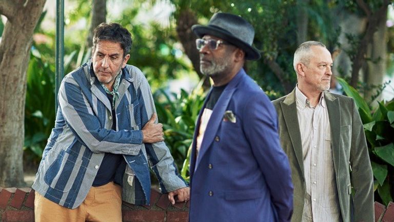 The Specials: (L-R) Terry Hall, Lynval Golding, Horace Panter.