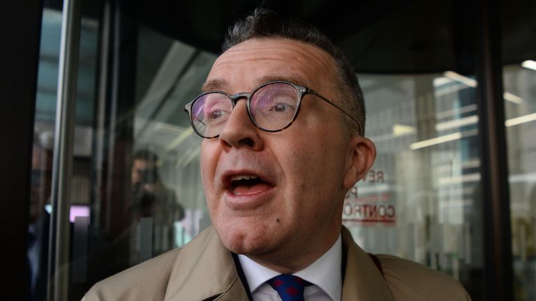 Deputy Labour leader Tom Watson arrives for an NEC meeting in London