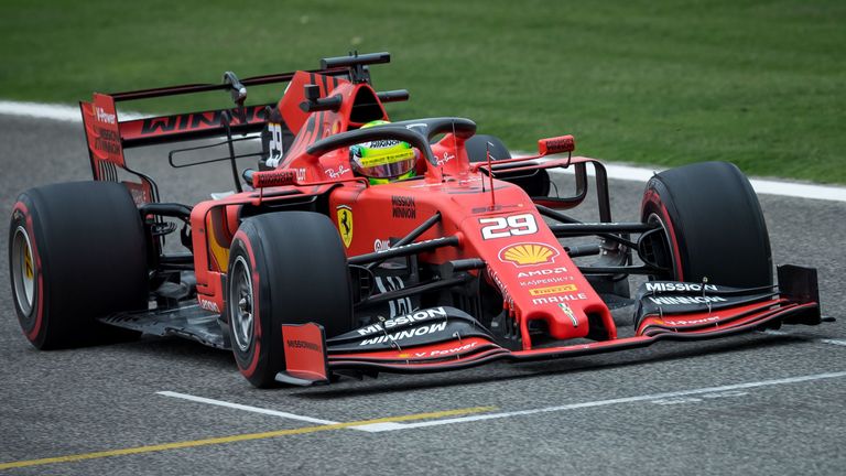 sky f1 testing