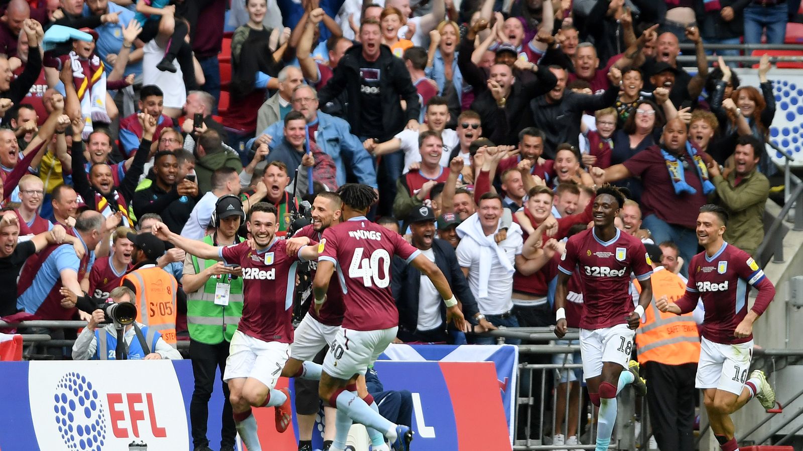 Aston Villa promoted to the Premier League after play-off win | UK News