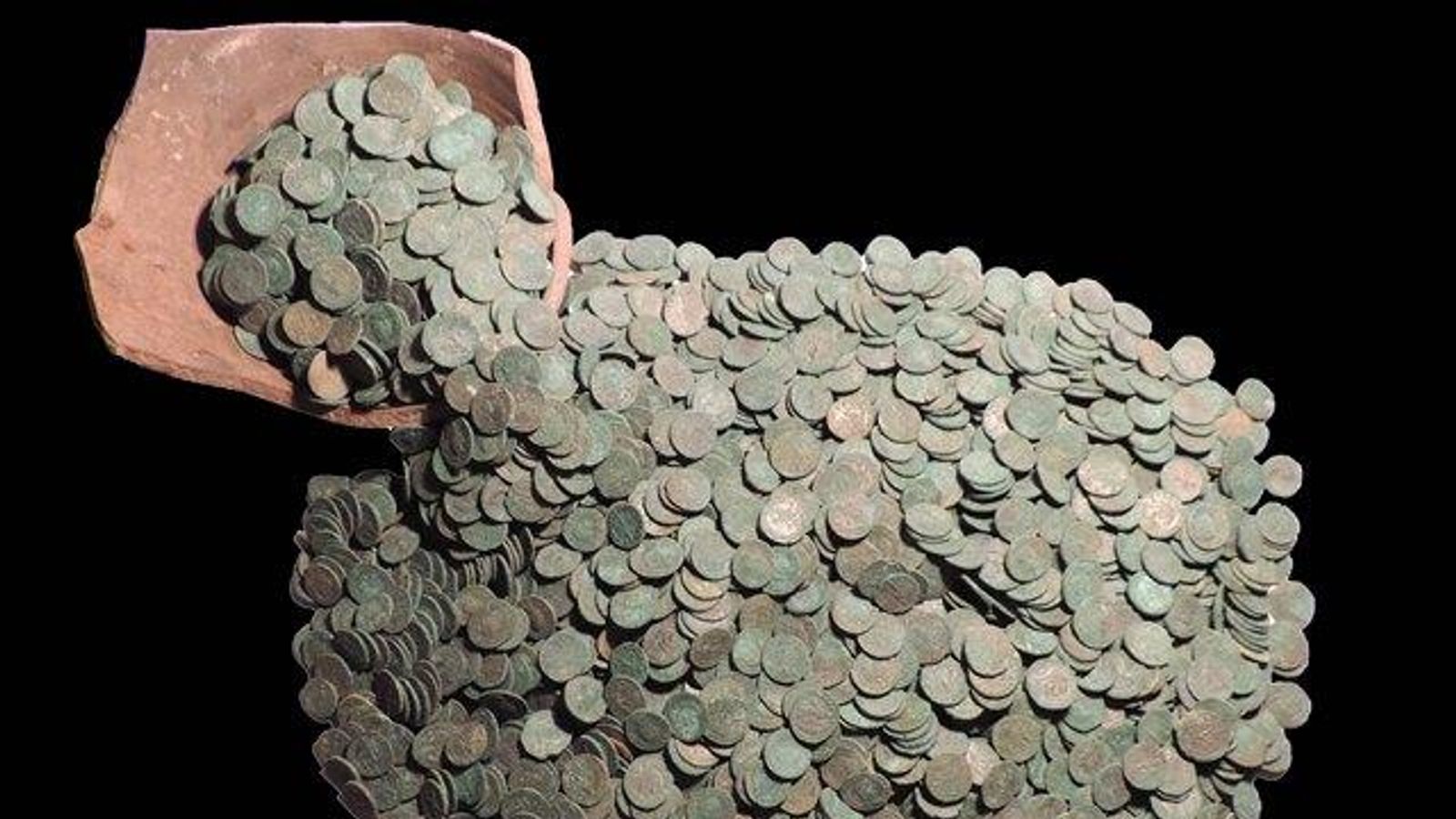 Biggest ever treasure trove of Roman coins found in Britain UK