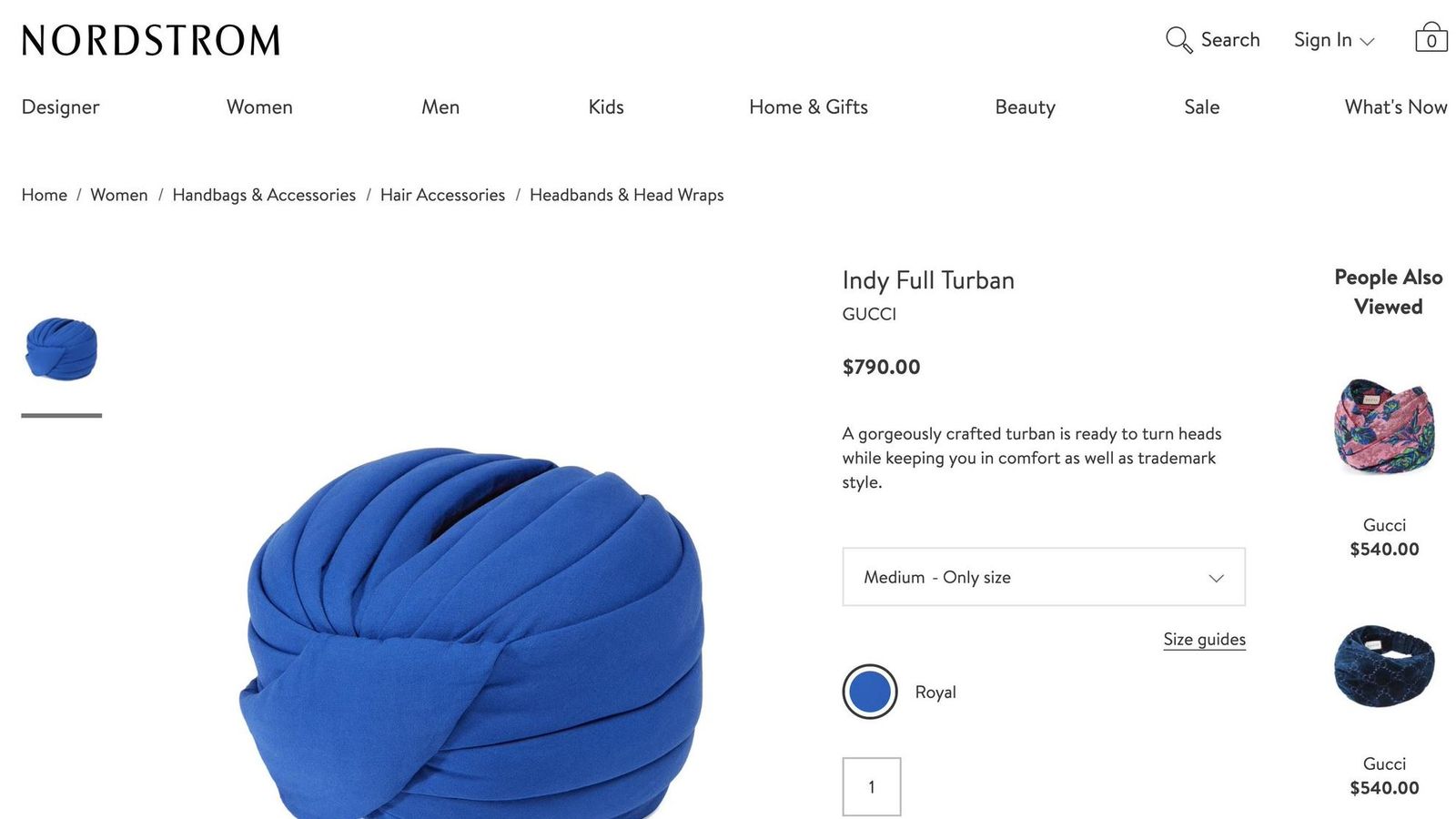 gucci turban for sale