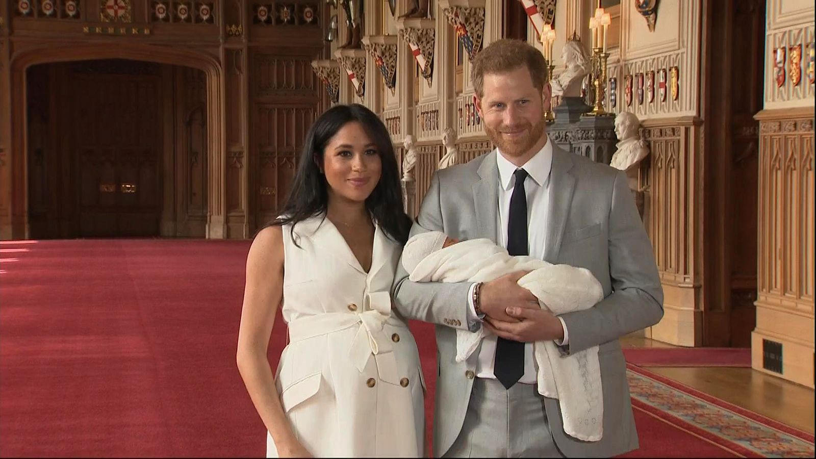 Royal baby Harry and Meghan reveal son to the world UK News Sky News
