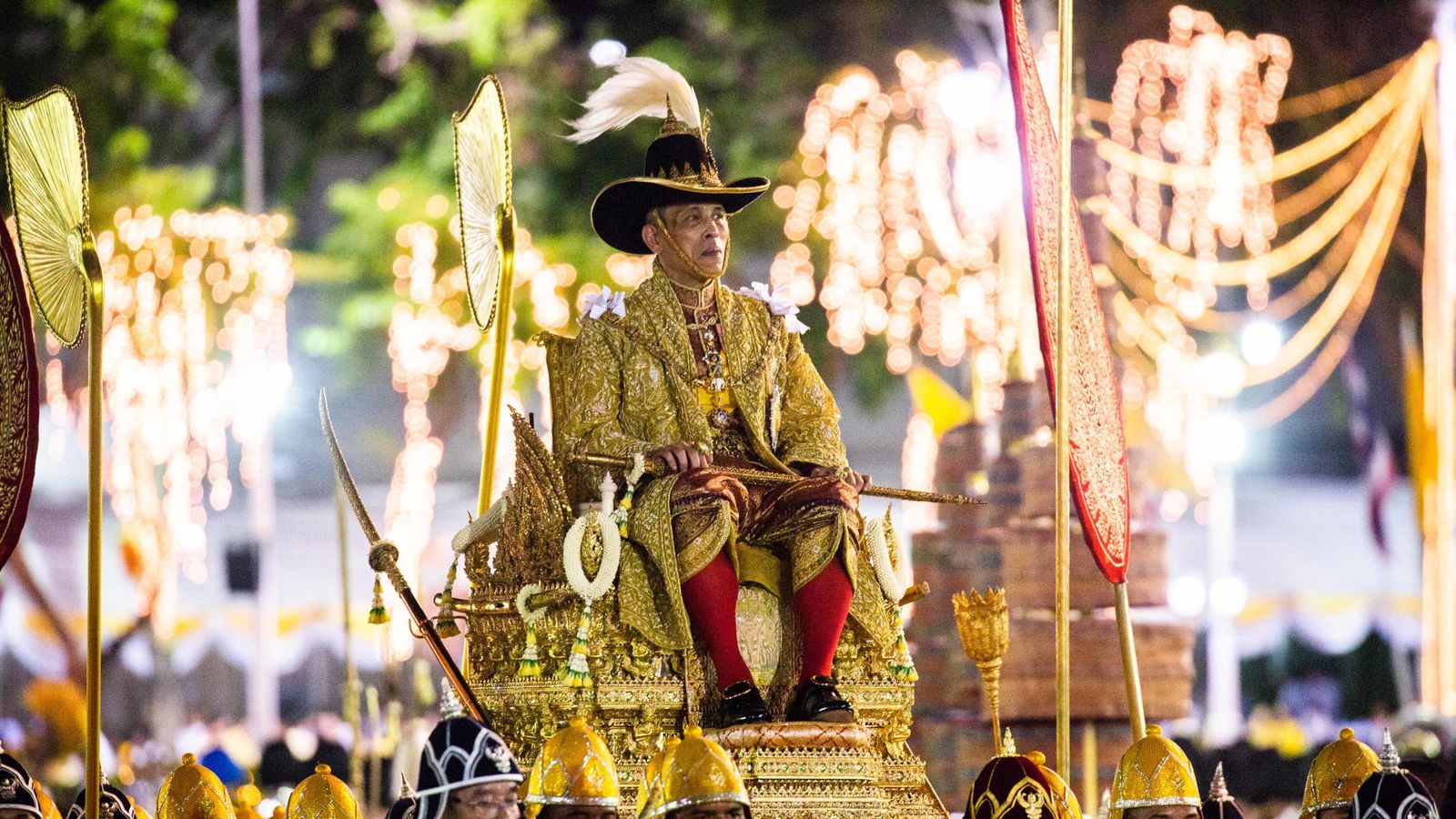 Thailand's Newly Crowned King In Spectacular Parade | World News | Sky News