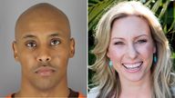 Mohamed Noor has been convicted of Justine Damond&#39;s murder. Pics: AFP/Hennepin County Sheriff&#39;s Office/Stephen Govel Photography/Reuters