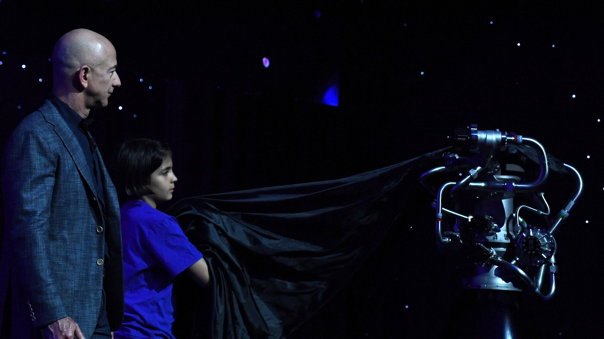 Blue Origin Amazon's Jeff Bezos unveils plans to send a spaceship to