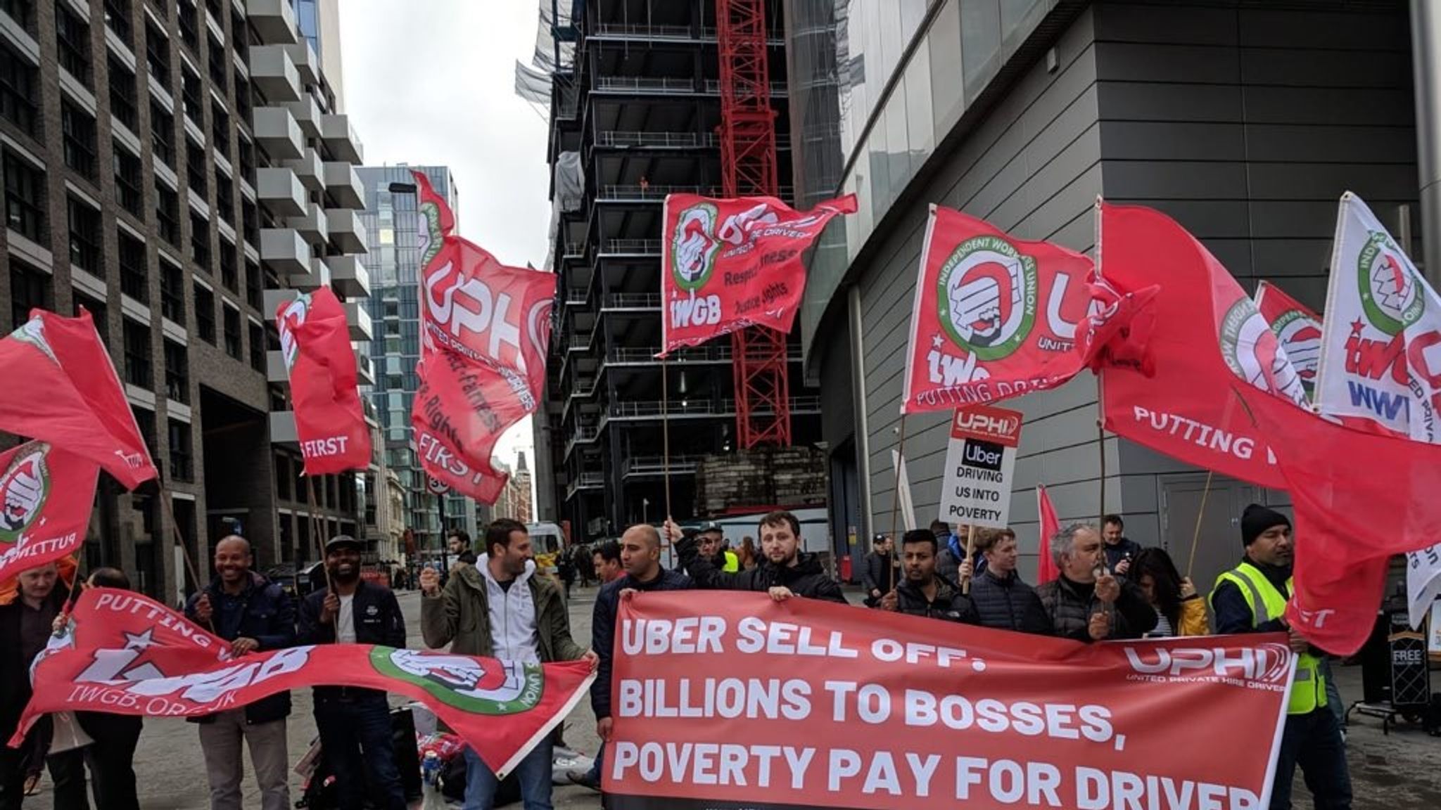 Uber drivers strike today over company's' of greed' UK News