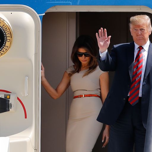 Air Force One, the Beast and entourage of 1,000