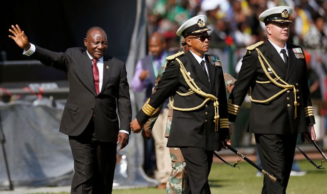 Cyril Ramaphosa sworn in as South Africa's president as he promises 'new era of hope'