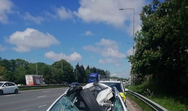 Lancashire driver escapes with minor injuries after lorry tyre smashes through windscreen