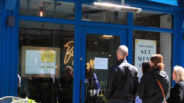 A sign in the window of a Jamie's Italian in Paradise Street, Liverpool, as the restaurant chain founded and majority-owned by celebrity chef Jamie Oliver, has appointed administrators, putting as many as 1,300 jobs at risk.