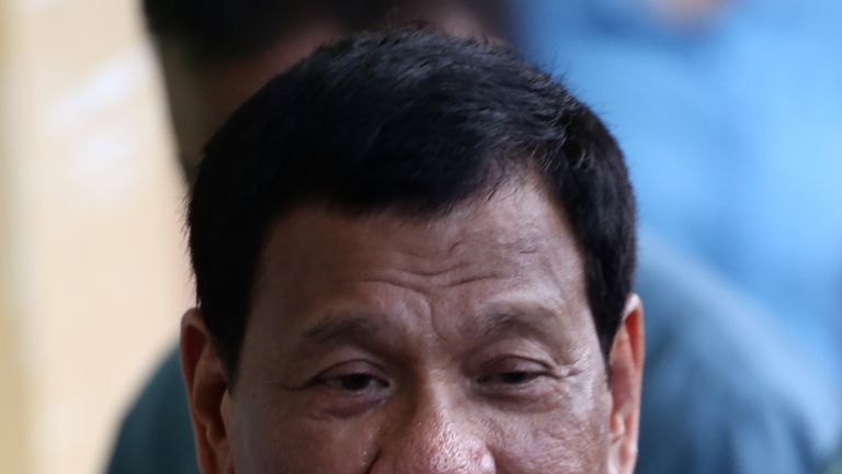 Rodrigo Duterte threatened war over the rubbish