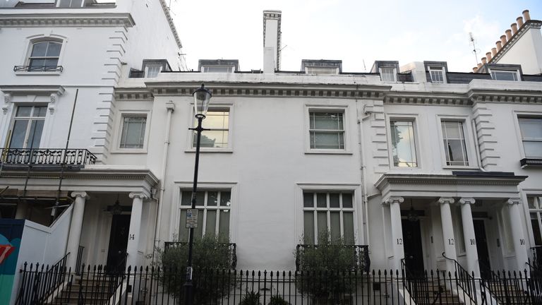 EMBARGOED TO 1200 TUESDAY MAY 28 The home of Jahangir and Zamira Hajiyeva on Walton Street, Knightsbridge, purchased in 2009 for 11.5 million. A judge found mother-of-three Mrs Hajiyeva spent more than 16 million in luxury department Harrods store, including almost 500,000 in a single day, during a decade-long spending spree between September 2006 and June 2016.