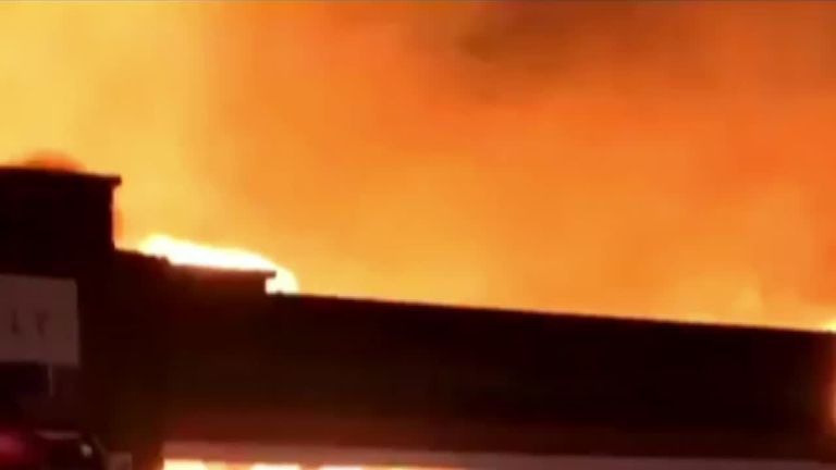 Tottenham: 100 firefighters tackle warehouse blaze, UK News