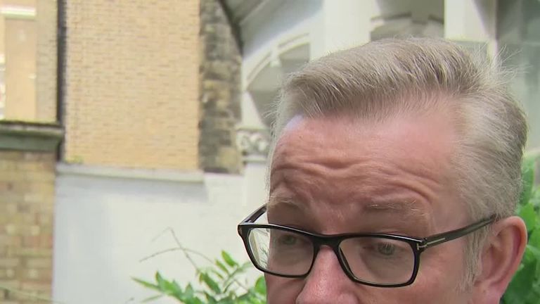 Michael Gove quizzed by Sky News