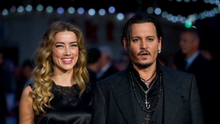 Amber Heard and Johnny Depp in 2015