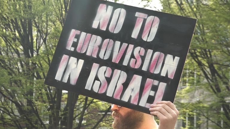 An anti Eurovision protest in London