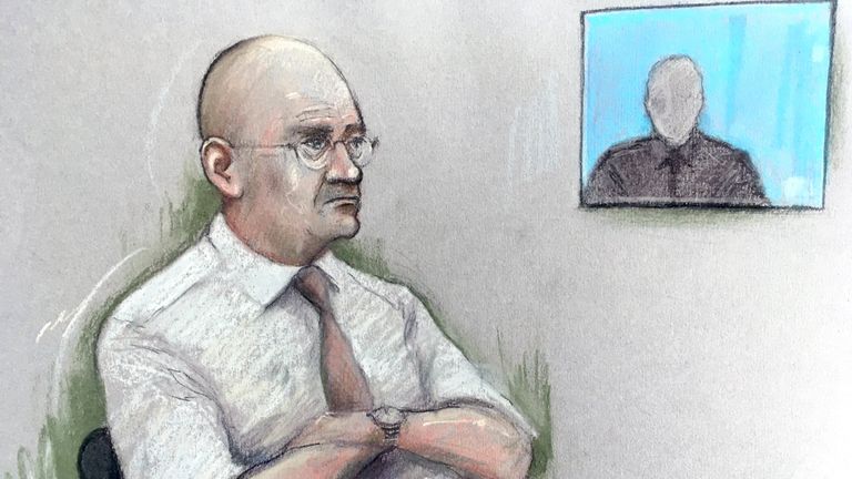 File photo dated 01/06/18 of a court artist sketch by Elizabeth Cook of Bob Higgins watching a witness interview in the dock at Salisbury Crown Court, as he has been found guilty at Bournemouth Crown Court of 45 charges of indecent assault against teenage boys