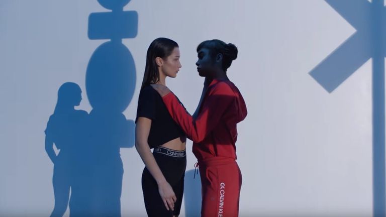 The campaign has been accused of queerbaiting. Pic: Youtube/ Calvin Klein