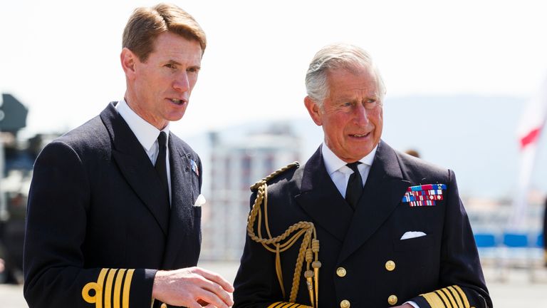 Captain Nick Cooke-Priest and Prince Charles