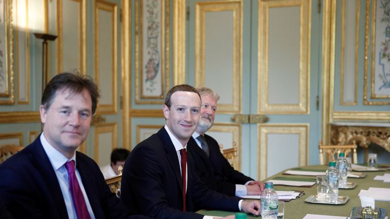 Sir Nick Clegg joined Facebook in 2018