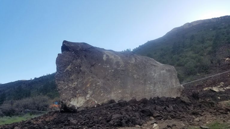 Huge Rockslide Sparks Indefinite Closure of Colorado Highway