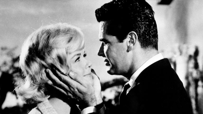 Doris Day and James Garner in a scene from Move Over, Darling