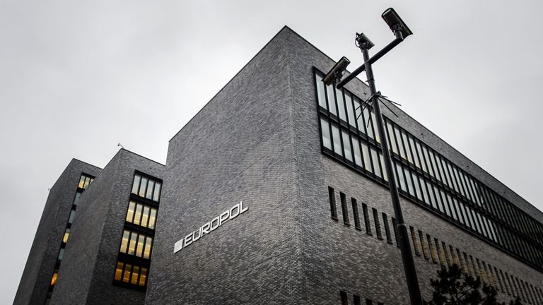 Interpol headquarters in the Hague