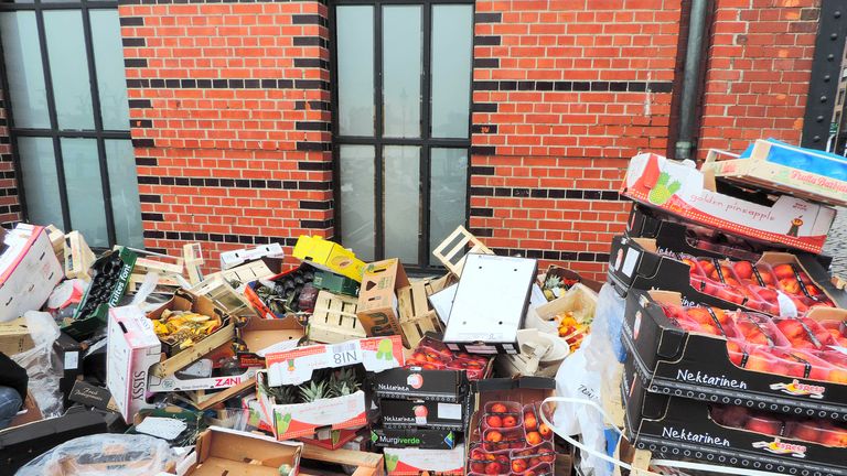 The amount of food being wasted by supermarkets will need to be slashed, the government says          