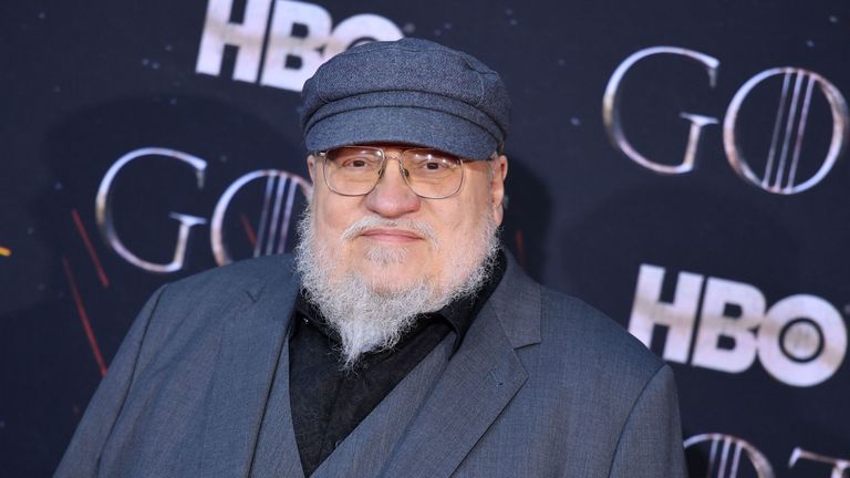Game Of Thrones author George RR Martin at the final season premiere in New York in April 2019