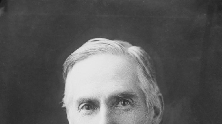 English economist, writer and lecturer John A. Hobson (1858 - 1940), circa 1910. Hobson wrote controversially on the nature of the links between capitalism and imperialism. (Photo by Elliott & Fry/Hulton Archive/Getty Images)
